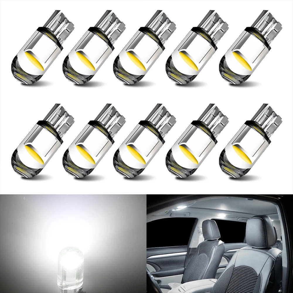 BMTxms 10PCS T10 W5W COB LED Car Parking Light WY5W 168 501 2825 Auto Wedge Turn Side Bulb Car Interior Reading Lamp Accessories
BMTxms 10PCS T10 W5W COB LED Car Parking Light WY5W 168 501 2825 Auto Wedge Turn Side Bulb Car Interior Reading Lamp Accessories