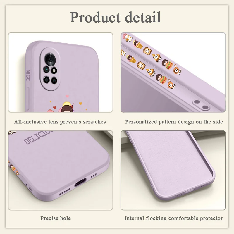 Naive Burger Girl Phone Case For Huawei Nova8 8Pro 8SE Nova 7 7Pro 7SE 6 6se 5 5Pro 5Z 5I 5Ipro 5T 4 4E Silicone Cover
Naive Burger Girl Phone Case For Huawei Nova8 8Pro 8SE Nova 7 7Pro 7SE 6 6se 5 5Pro 5Z 5I 5Ipro 5T 4 4E Silicone Cover