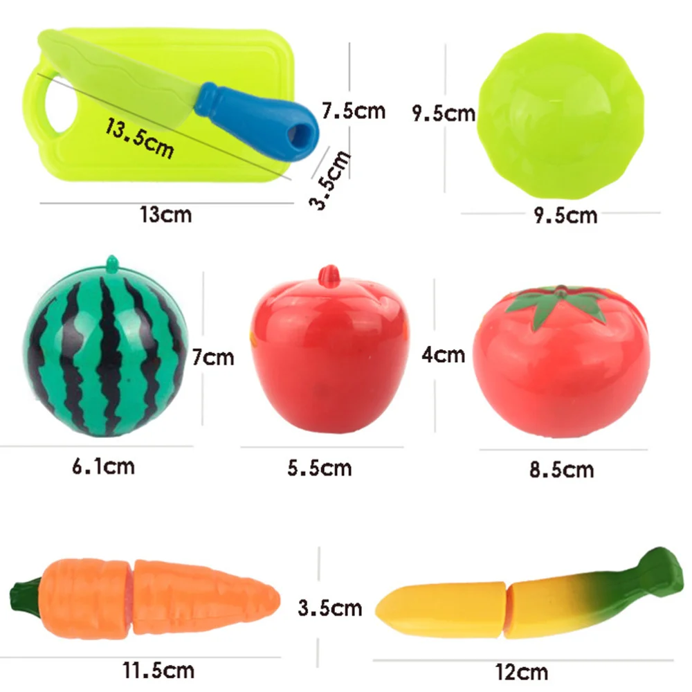 16 Pcs Cutting Fruits Vegetables Cooking Playset Fun Educational Toys for Kids 
16 Pcs Cutting Fruits Vegetables Cooking Playset Fun Educational Toys for Kids