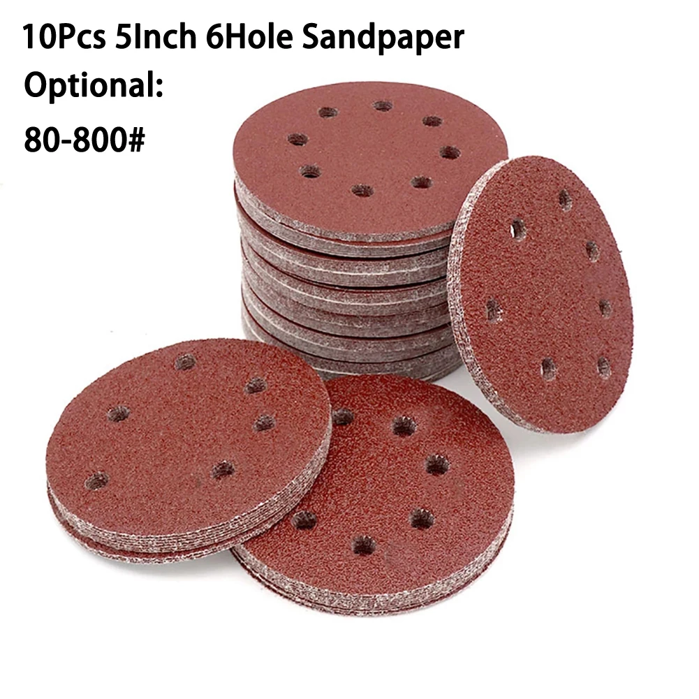 10pcs 5 Inch 125mm Round Sandpaper 6 Hole Disk Sand Sheets Grit 80-800 Hook And Loop Sanding Disc Polish
10pcs 5 Inch 125mm Round Sandpaper 6 Hole Disk Sand Sheets Grit 80-800 Hook And Loop Sanding Disc Polish