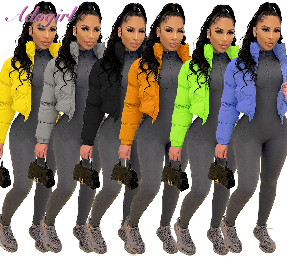 Women Parka Coat Casual Long Sleeve Zip Down Thick Warm Coat Jacket Solid Cropped Puffer Jacket Winter Outfit Padded Bubble Coat
Women Parka Coat Casual Long Sleeve Zip Down Thick Warm Coat Jacket Solid Cropped Puffer Jacket Winter Outfit Padded Bubble Coat