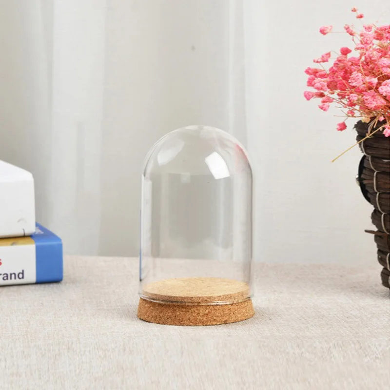 Glass Dome Cover For Flower Succulent Plants Vase With Wood Cork Table Decor DIY Glass Dust Cover Cork Desktop Decorations
Glass Dome Cover For Flower Succulent Plants Vase With Wood Cork Table Decor DIY Glass Dust Cover Cork Desktop Decorations