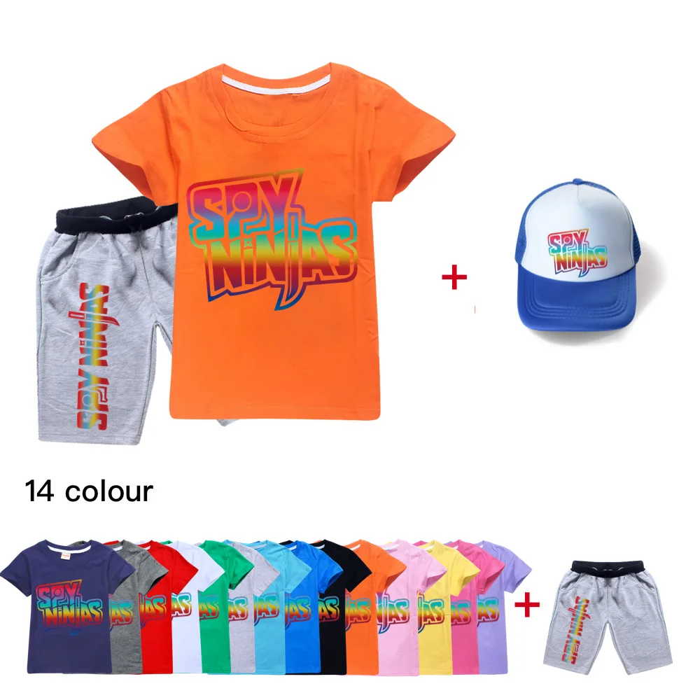 SPY NINJA Kids Cartoon Outfits Baby Girls Summer Suits with Hats Children Clothing T-shirt + Pants tracksuit girls set
SPY NINJA Kids Cartoon Outfits Baby Girls Summer Suits with Hats Children Clothing T-shirt + Pants tracksuit girls set