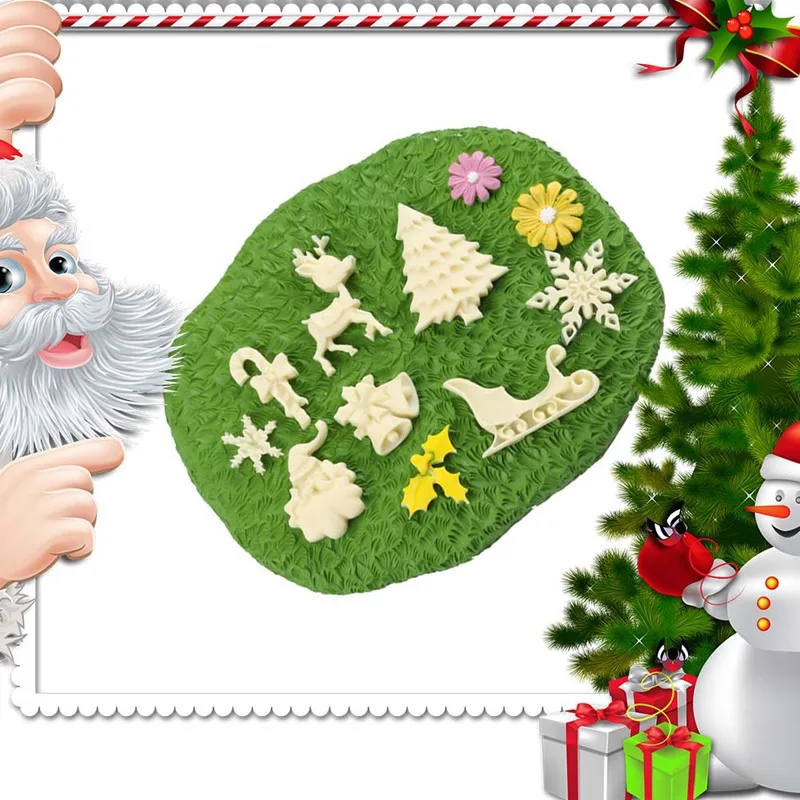 Christmas Tree Santa Claus Mold Silicone Fondant Baking Decoration Tool Chocolate Mold Silicone Mold 
Christmas Tree Santa Claus Mold Silicone Fondant Baking Decoration Tool Chocolate Mold Silicone Mold