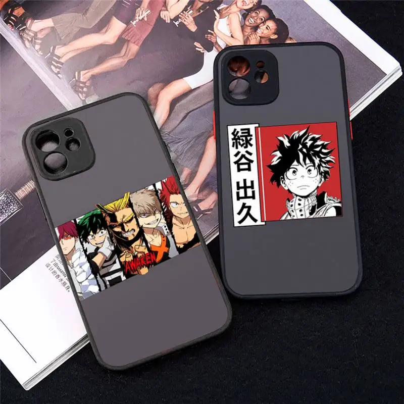 My Hero Academia deku bakugou Boku Phone Case Matte Transparent for iPhone 8 11 12 s mini pro X XS XR MAX Plus Clear mobile bag
My Hero Academia deku bakugou Boku Phone Case Matte Transparent for iPhone 8 11 12 s mini pro X XS XR MAX Plus Clear mobile bag