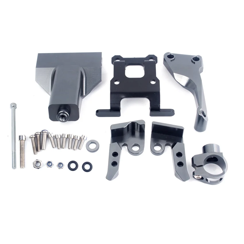 Steering Damper Stabilizer Mounting Bracket Kits For Yamaha MT-07 FZ-07 2014-2017 2015 2016
Steering Damper Stabilizer Mounting Bracket Kits For Yamaha MT-07 FZ-07 2014-2017 2015 2016