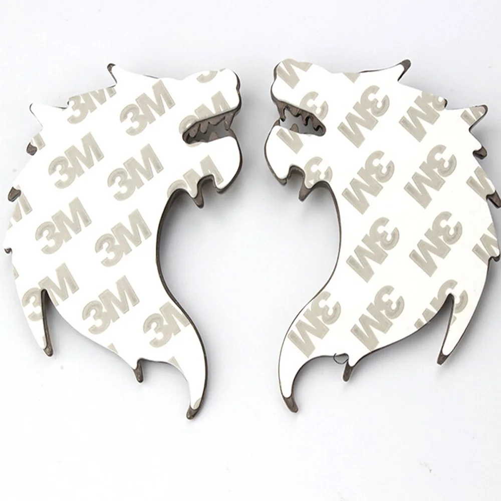 2Pcs/Pair ( Left + Right ) 3D Metal Wolf Head Auto Motorcycle Car Sticker Logo Emblem Decoration Car styling
2Pcs/Pair ( Left + Right ) 3D Metal Wolf Head Auto Motorcycle Car Sticker Logo Emblem Decoration Car styling