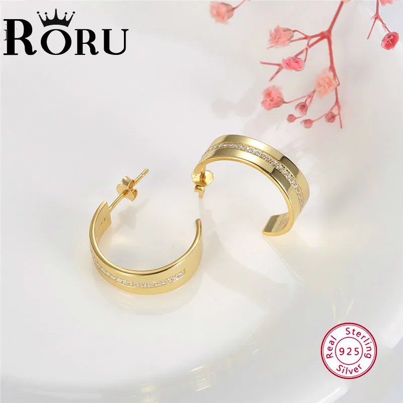 Women Earrings 100% S925 Sterling Silver Real Gold Color Stud Earrings for Women Dazzling CZ Wedding Engagement Jewelry Brincos
Women Earrings 100% S925 Sterling Silver Real Gold Color Stud Earrings for Women Dazzling CZ Wedding Engagement Jewelry Brincos
