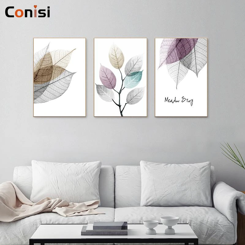 Modern Simple Small Fresh Leaves Decorative Painting Modular Picture Wall Art Canvas Painting for Living Room Nordic Home Decor
Modern Simple Small Fresh Leaves Decorative Painting Modular Picture Wall Art Canvas Painting for Living Room Nordic Home Decor