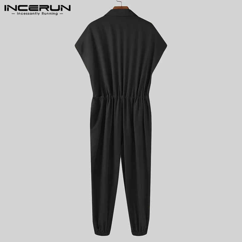 INCERUN Men Jumpsuits Solid Shortsleeve Loose Thin Rompers Streetwear Breathable Summer Button Casual Men Cargo Overalls S-5XL
INCERUN Men Jumpsuits Solid Shortsleeve Loose Thin Rompers Streetwear Breathable Summer Button Casual Men Cargo Overalls S-5XL