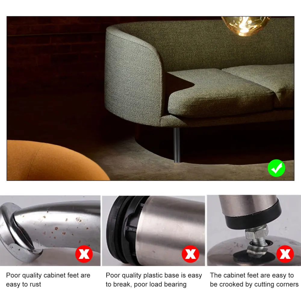 4pcs Aluminium Cabinet Leg Furniture Support Feet Sofa Leg Bed Leg Feet for Home
4pcs Aluminium Cabinet Leg Furniture Support Feet Sofa Leg Bed Leg Feet for Home