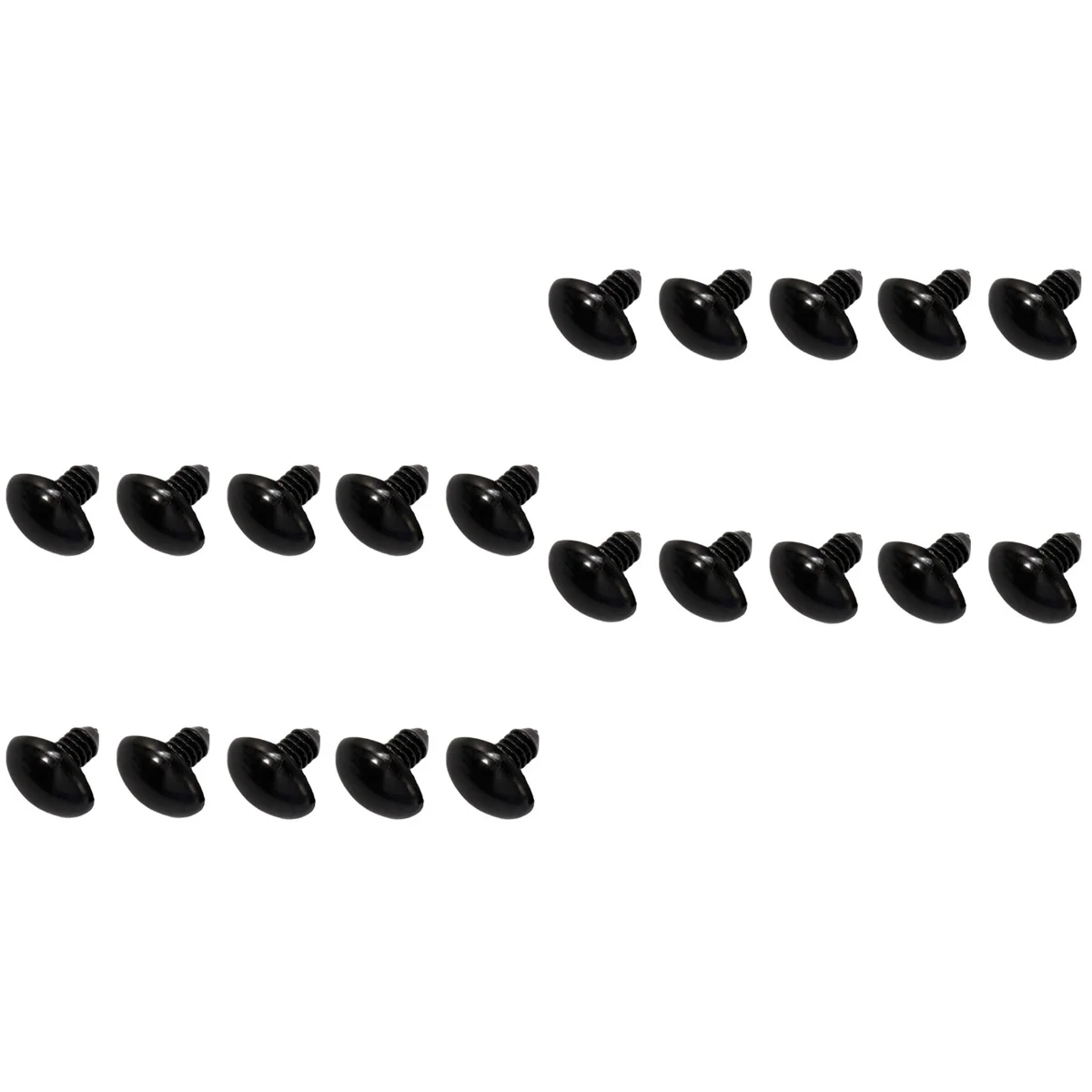 400 pcs Black Craft Animal Bear Doll Nose Plastic Screw Nose for DIY Plush Scrapbooking Crafts Projects Size 12mm
400 pcs Black Craft Animal Bear Doll Nose Plastic Screw Nose for DIY Plush Scrapbooking Crafts Projects Size 12mm