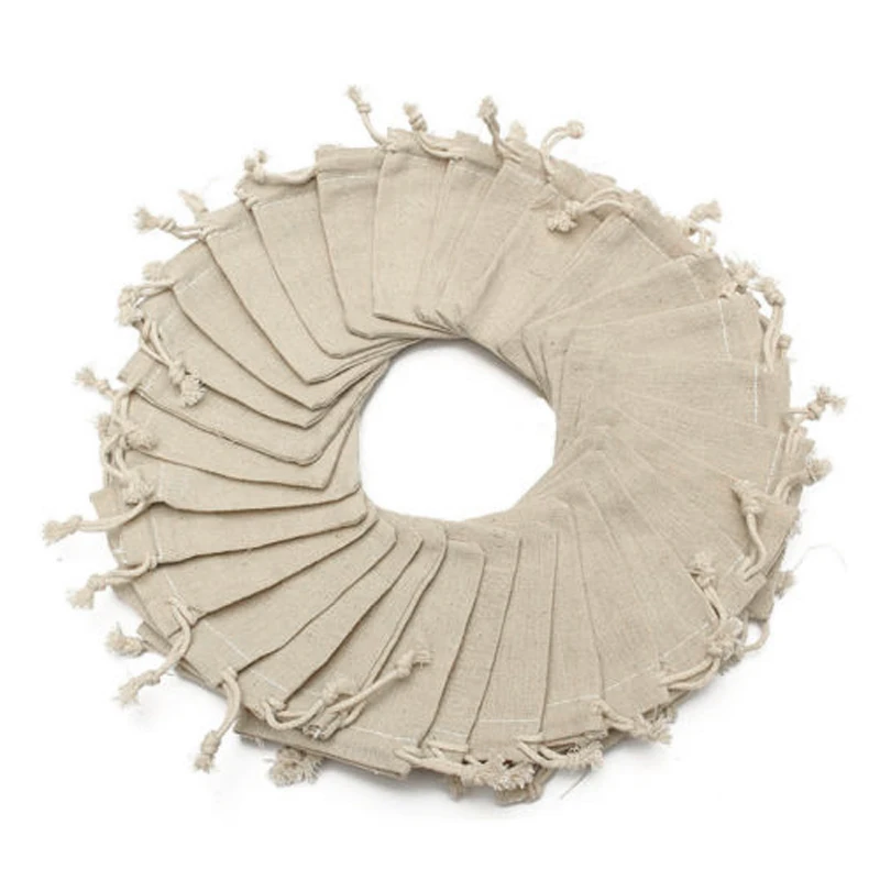 50Pc Set Natural Linen Jute Drawstring Gift Bags Pouch Festival Wedding Party Favours Sack Jewelry Linen Bags
50Pc Set Natural Linen Jute Drawstring Gift Bags Pouch Festival Wedding Party Favours Sack Jewelry Linen Bags