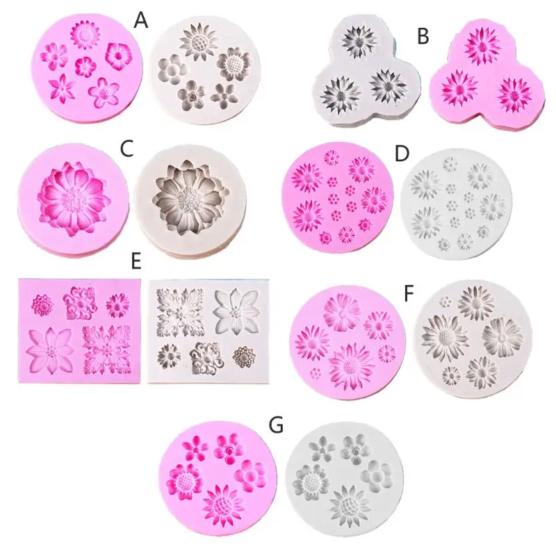 Mini Flower Silicone Cake Fondant Resin Molds Roses Flower Mold Daisy Flower Molds Small Flower Molds Jewelry Art Tools E15E
Mini Flower Silicone Cake Fondant Resin Molds Roses Flower Mold Daisy Flower Molds Small Flower Molds Jewelry Art Tools E15E