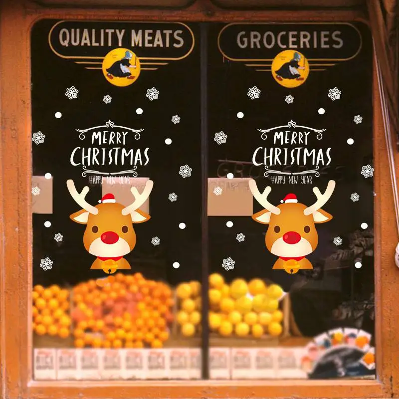 Christmas Double-sided Wall Stickers Shop Home Decor PVC Self Adhesive Xmas Window Decals
Christmas Double-sided Wall Stickers Shop Home Decor PVC Self Adhesive Xmas Window Decals