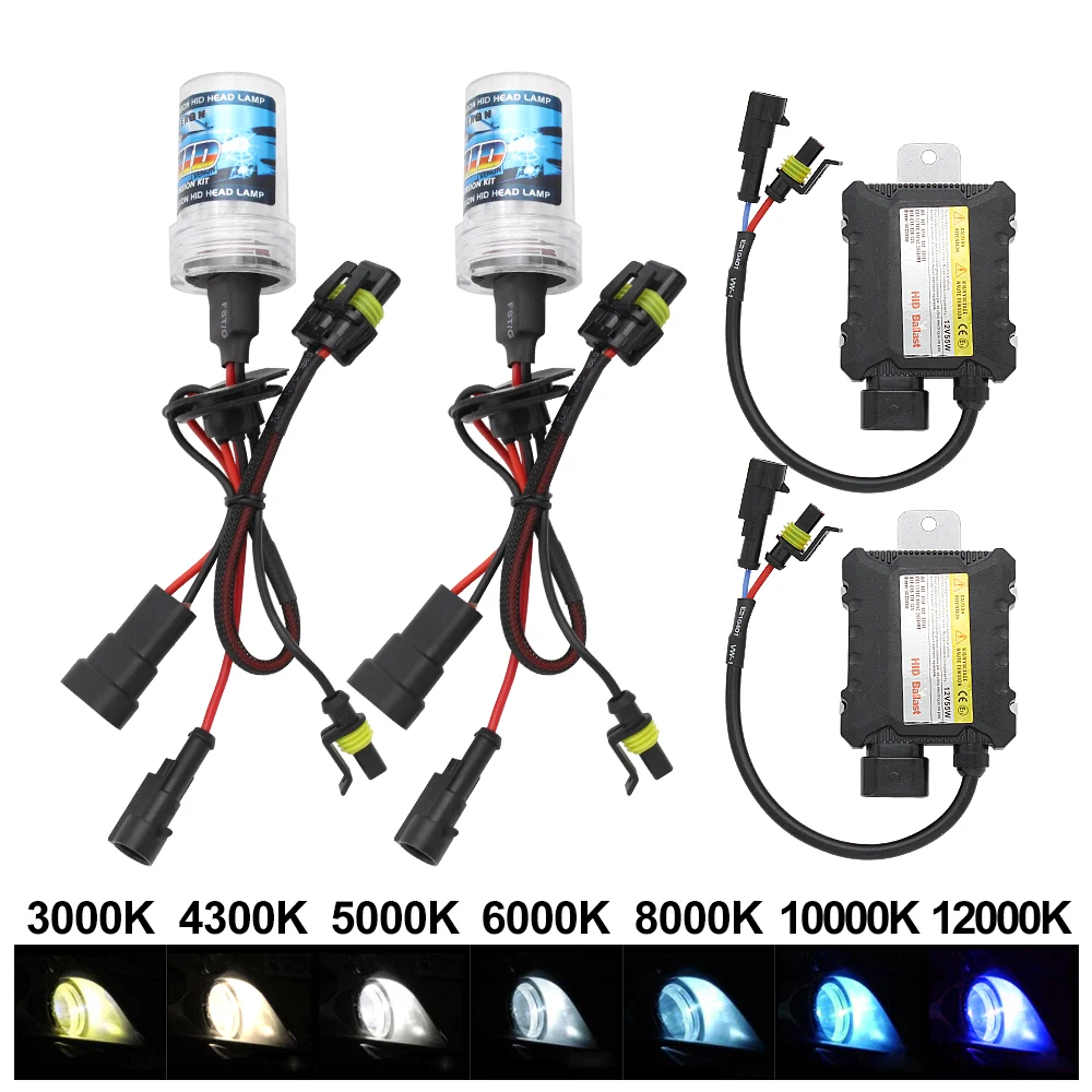 35 Вт HID Xenon Healight Kit H1 H3 H7 H11 9005 9006 4300K 5000K 6000K 8000K 10000K 12000K Автомобильная фара с тонким