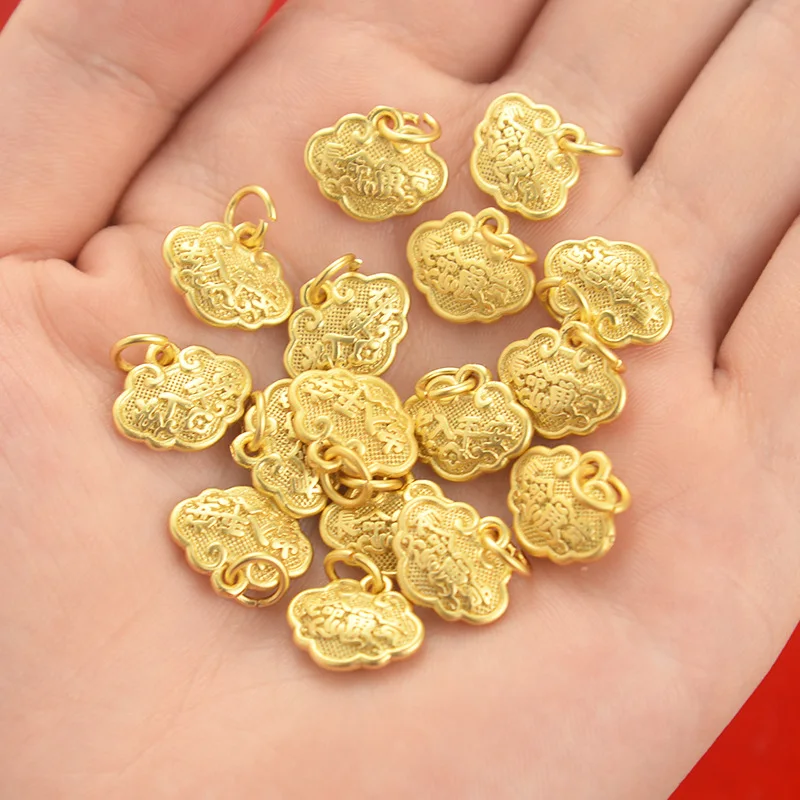 10pc Natural Gufa Gold Longevity lock Beads DIY Bracelet Bangle Earrings Shajin Accessories Jewellery Fashion Amulet Women Men
10pc Natural Gufa Gold Longevity lock Beads DIY Bracelet Bangle Earrings Shajin Accessories Jewellery Fashion Amulet Women Men