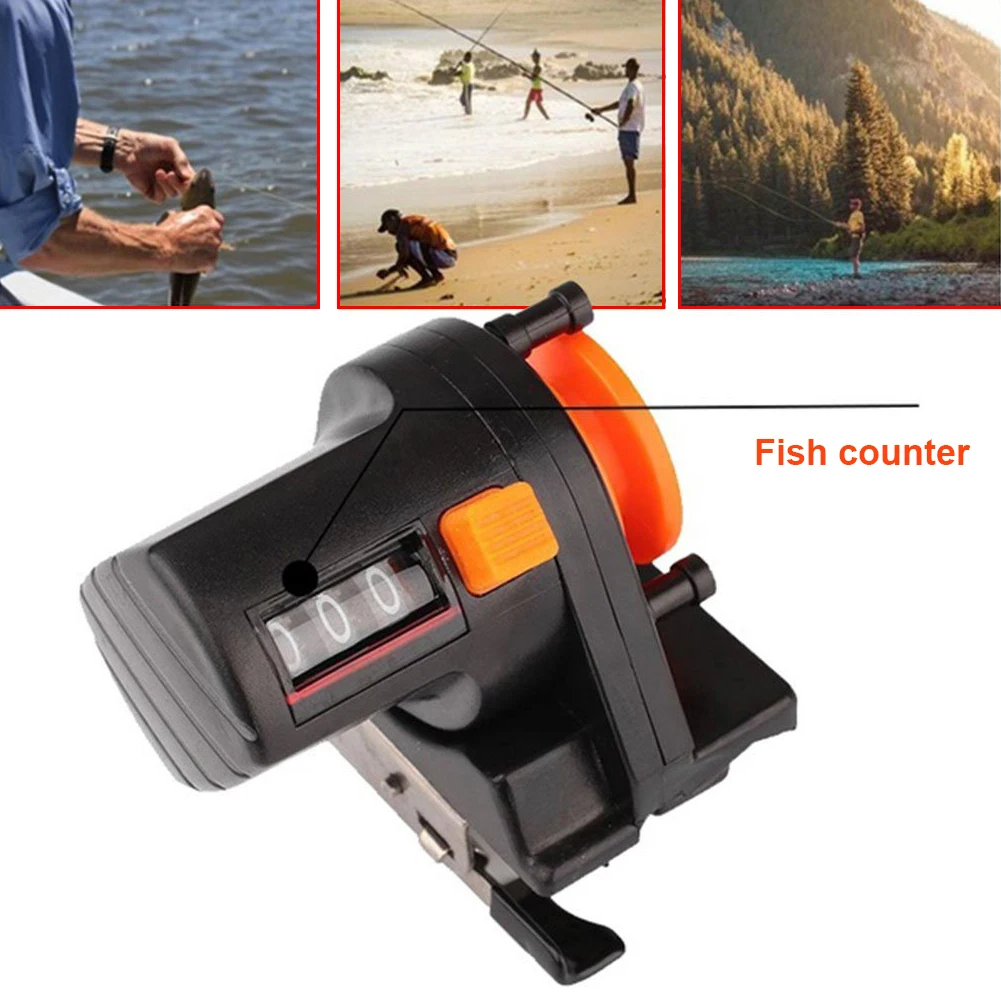 Рыболовный индикатор провода Fish Finder Wire Gauge 0-999M Portable Meter Length Counter Tool Tackle Fishing Line Depth Digital Display on.