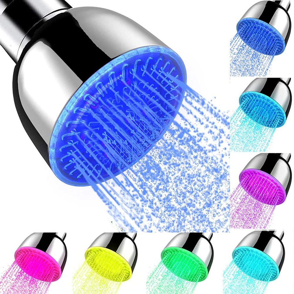 High Pressure Shower Head Small Round LED Rotatable Shower Spray With 7 Color Changing Bathroom Rainfall Shower Head Filter
High Pressure Shower Head Small Round LED Rotatable Shower Spray With 7 Color Changing Bathroom Rainfall Shower Head Filter