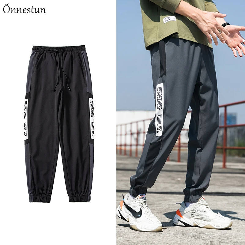 Мужские брюки-карго Onnestun, спортивные брюки в стиле хип-хоп с буквенным принтом, уличные брюки-Джоггеры для осени и весны 
Мужские брюки-карго Onnestun, спортивные брюки в стиле хип-хоп с буквенным принтом, уличные брюки-Джоггеры для осени и весны