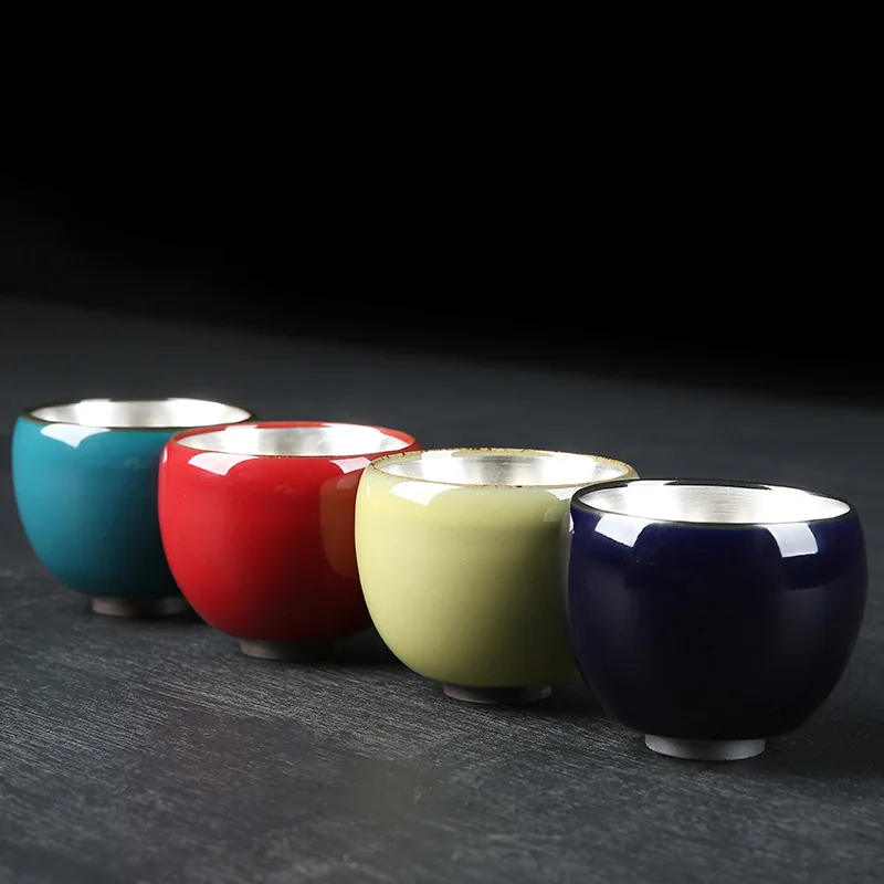 Gilded Silver Tea Cup Kiln Iron Jianzhan Tea Single Cup Sterling Silver Kung Fu Master Cup Teacup Set
Gilded Silver Tea Cup Kiln Iron Jianzhan Tea Single Cup Sterling Silver Kung Fu Master Cup Teacup Set