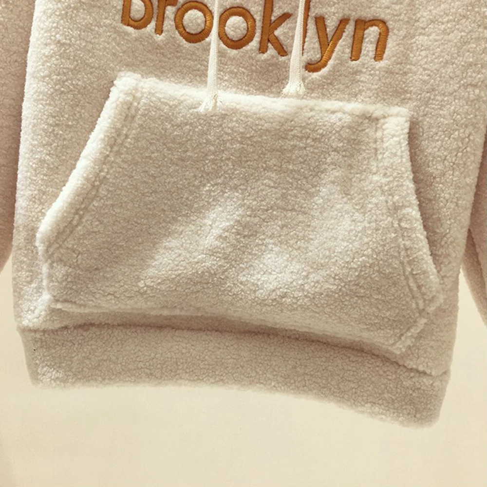 Sweatshirt Women New Winter Thick Hoodies Warm Cashmere Hoodies Solid Hooded Sweatshirt Fleece Casual Tops Letter Hoodies Female
Sweatshirt Women New Winter Thick Hoodies Warm Cashmere Hoodies Solid Hooded Sweatshirt Fleece Casual Tops Letter Hoodies Female