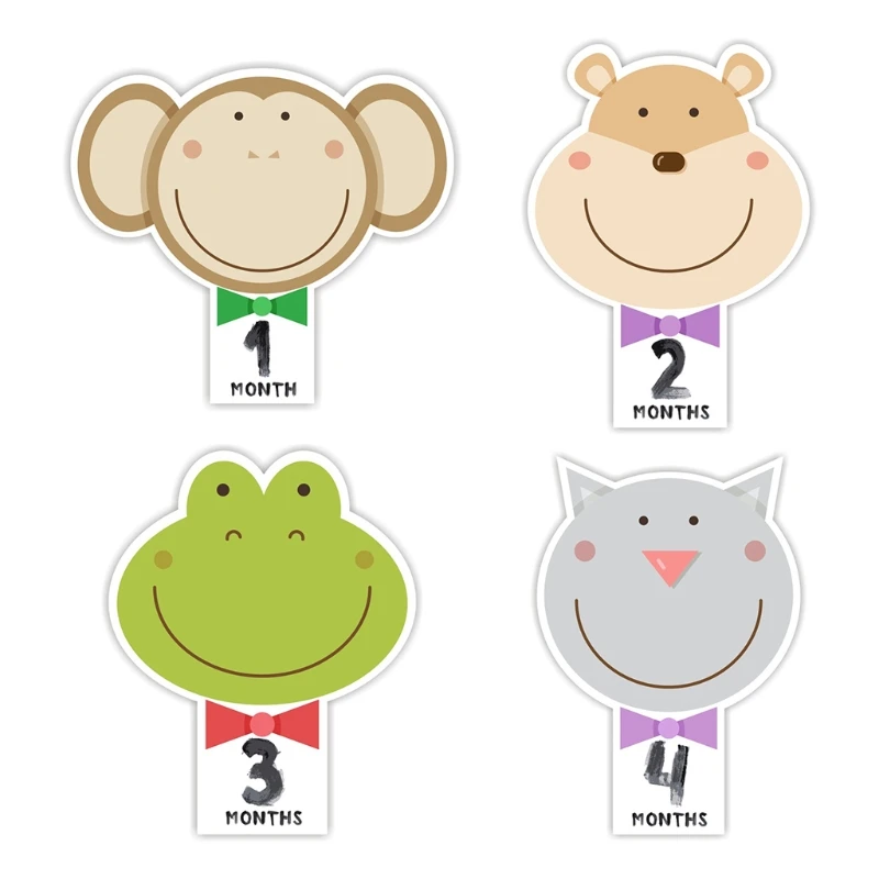 12 Pcs/Set Baby Pregnant Monthly Stickers Cartoon Animal Pattern Memory Recording Milestone Sticker Newborn Growth Photo Photogr
12 Pcs/Set Baby Pregnant Monthly Stickers Cartoon Animal Pattern Memory Recording Milestone Sticker Newborn Growth Photo Photogr
