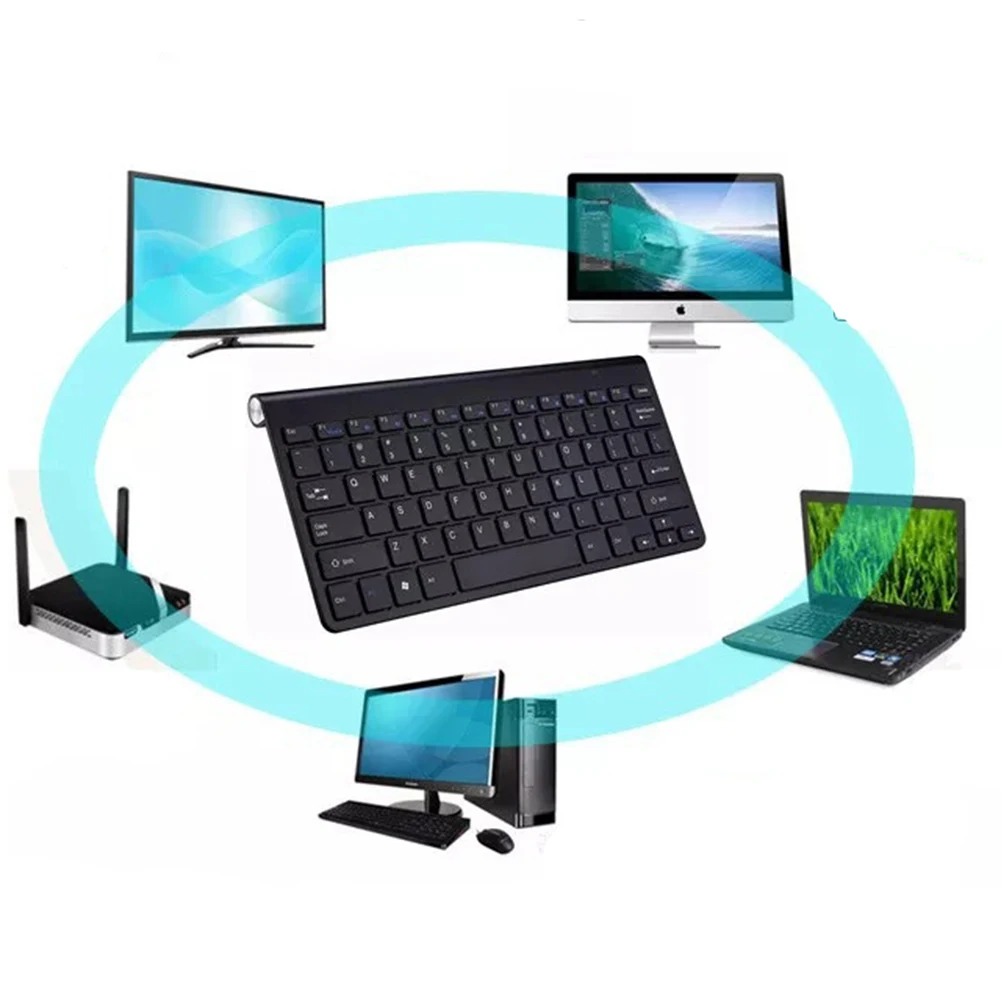 2.4G Wireless Keyboard And Mouse Kit Keypad Ultra-Slim For Android IOS PC Laptop Notebook Mac Desktop TV Box Office Supplies | Компьютеры