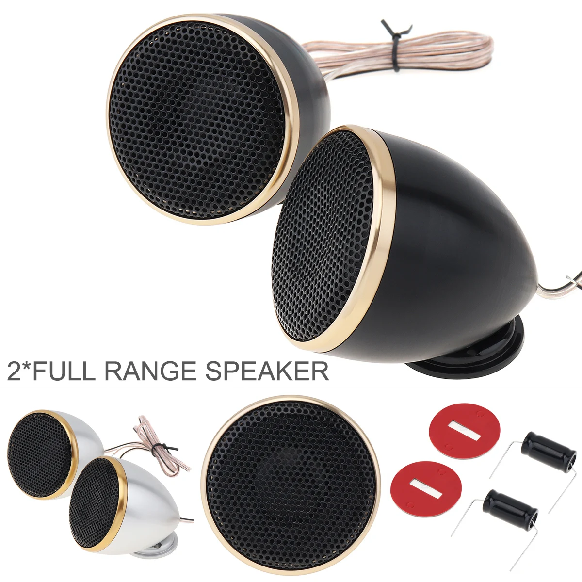 2pcs 2.5 Inch Aluminum Midrange Car Tweeter Speaker 4 Ohm 200W HIFI Music Speakers for Car Audio System For Car Vehicle
2pcs 2.5 Inch Aluminum Midrange Car Tweeter Speaker 4 Ohm 200W HIFI Music Speakers for Car Audio System For Car Vehicle