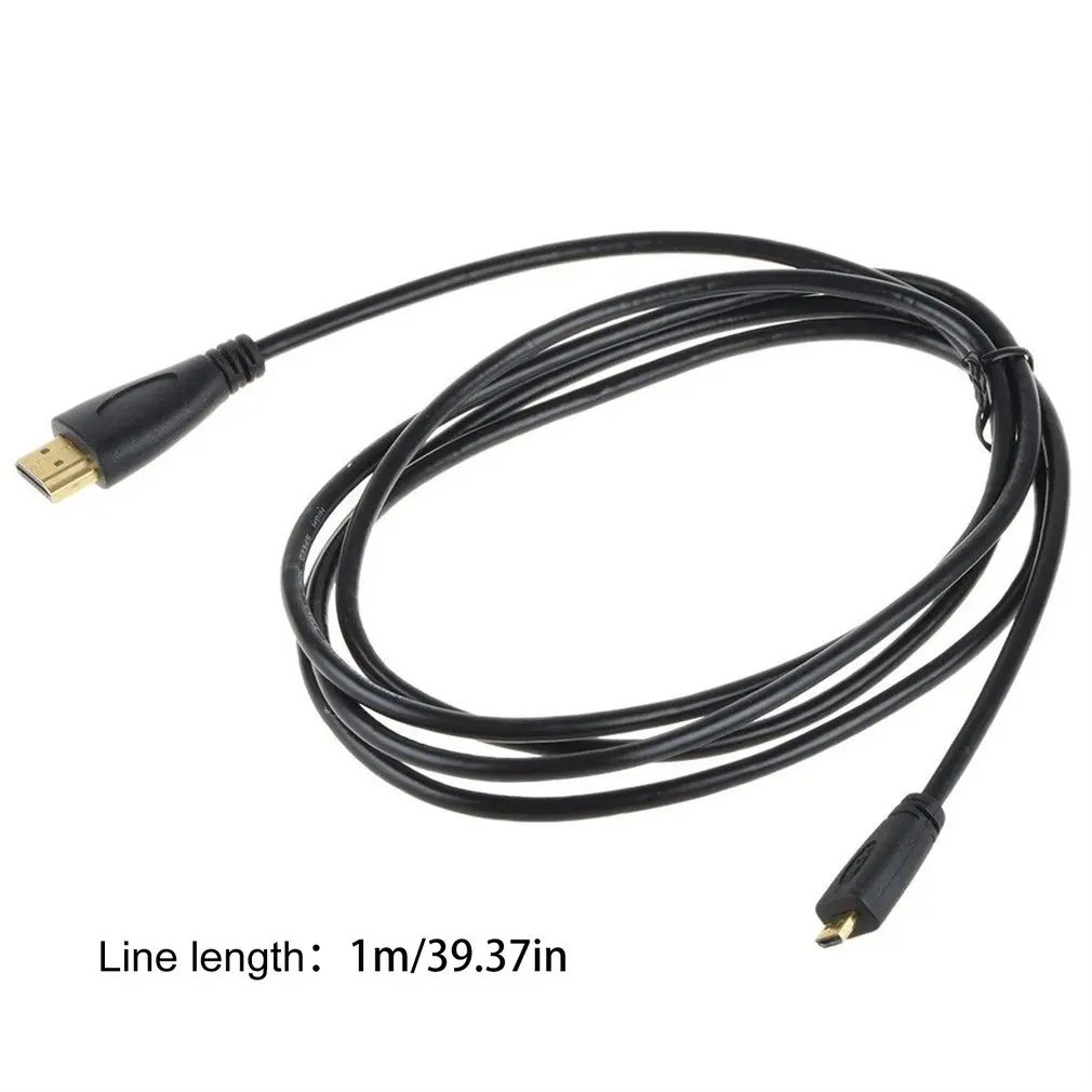 1 м 1080P Micro HDMI-совместимый адаптер HDMI прочный кабель шнур для телефона планшета