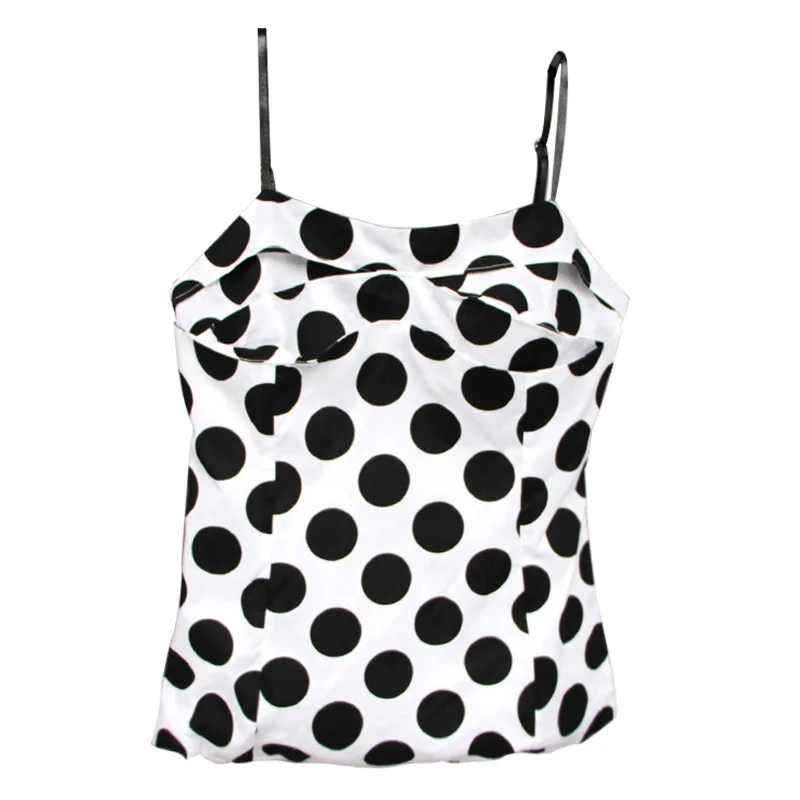 Korean version of big wave black and white contrast pleats Joker slim backless small suspenders women's fashion
Korean version of big wave black and white contrast pleats Joker slim backless small suspenders women's fashion