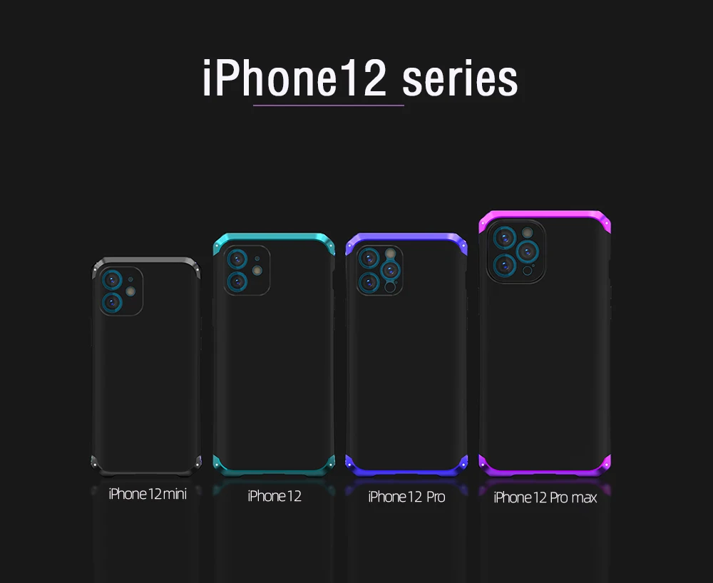 Shockproof Metal Armor Case For iPhone 12 Pro Max Case Aluminum PC Full Cover Coque For iPhone 12 Mini X Xr Xs 11 Pro Max
Shockproof Metal Armor Case For iPhone 12 Pro Max Case Aluminum PC Full Cover Coque For iPhone 12 Mini X Xr Xs 11 Pro Max