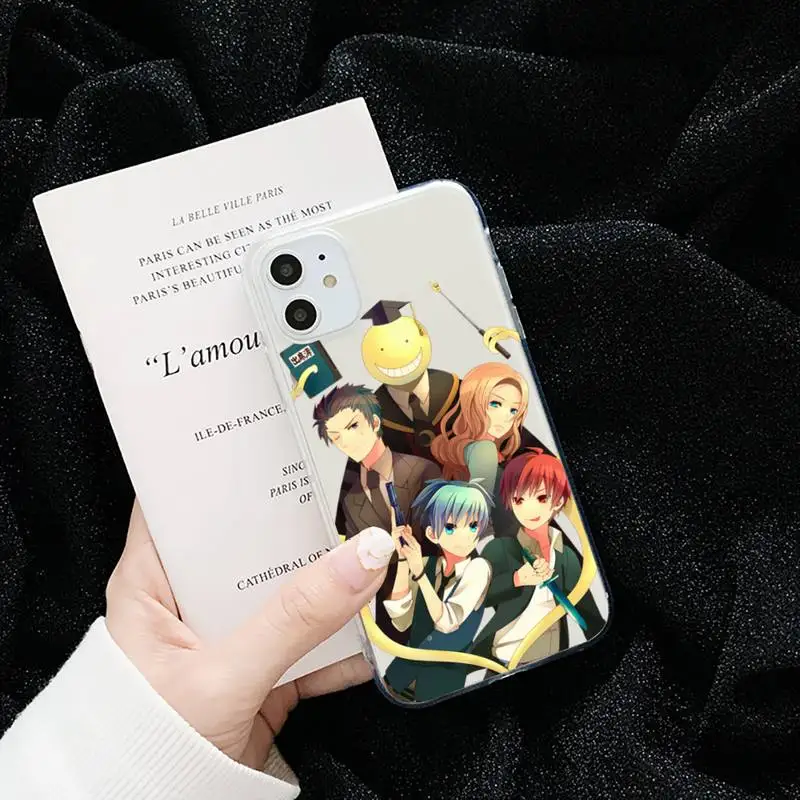 Assassination Classroom anime Phone Case Transparent for iPhone 6 7 8 11 12 s mini pro X XS XR MAX Plus cover funda shell 
Assassination Classroom anime Phone Case Transparent for iPhone 6 7 8 11 12 s mini pro X XS XR MAX Plus cover funda shell