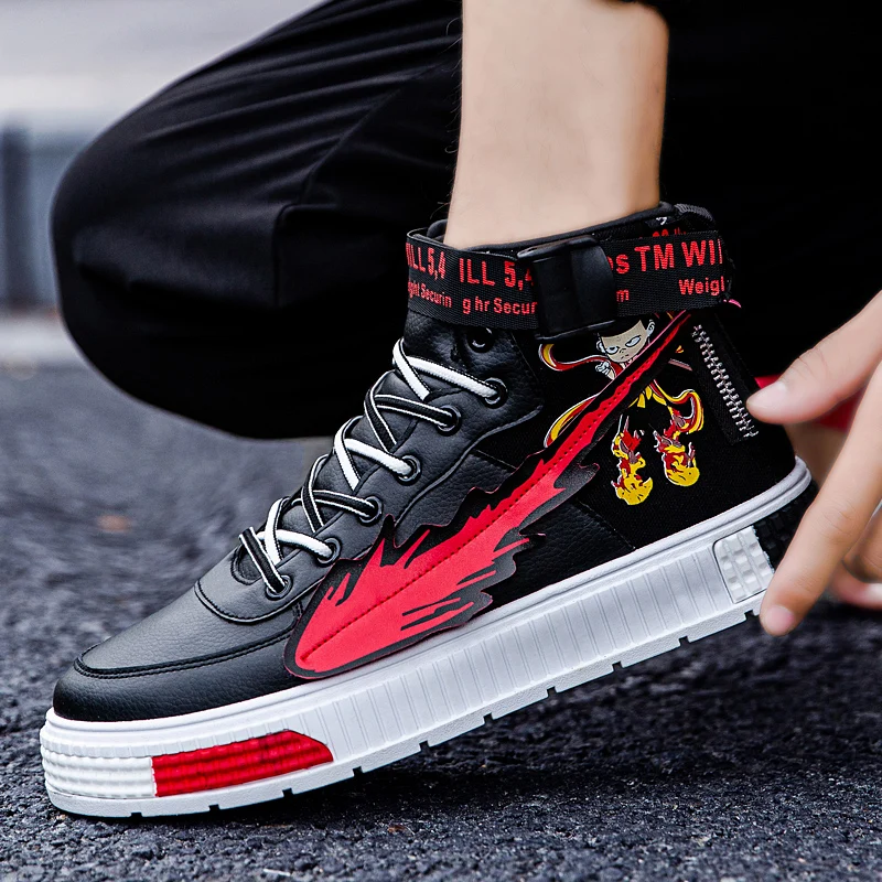 Cartoon Sports Shoes 2021 New Spring and Autumn for Both Men and Women Classic High PU Leather Men's Vulcanized Casual Shoes
Cartoon Sports Shoes 2021 New Spring and Autumn for Both Men and Women Classic High PU Leather Men's Vulcanized Casual Shoes
