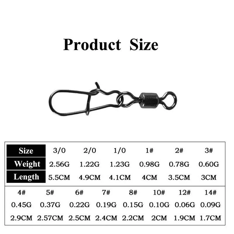 50Pcs/set Steel Alloy Fishing Bearings Hooked Snap Pins Rolling Swivel Connector Fishing tackle
50Pcs/set Steel Alloy Fishing Bearings Hooked Snap Pins Rolling Swivel Connector Fishing tackle