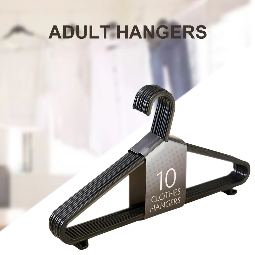 New 10/Pack Plastic Hanger for Clothes Space Saving Durable Standard Hangers for Garment Black Home Laundry Storage Drying Racks
New 10/Pack Plastic Hanger for Clothes Space Saving Durable Standard Hangers for Garment Black Home Laundry Storage Drying Racks