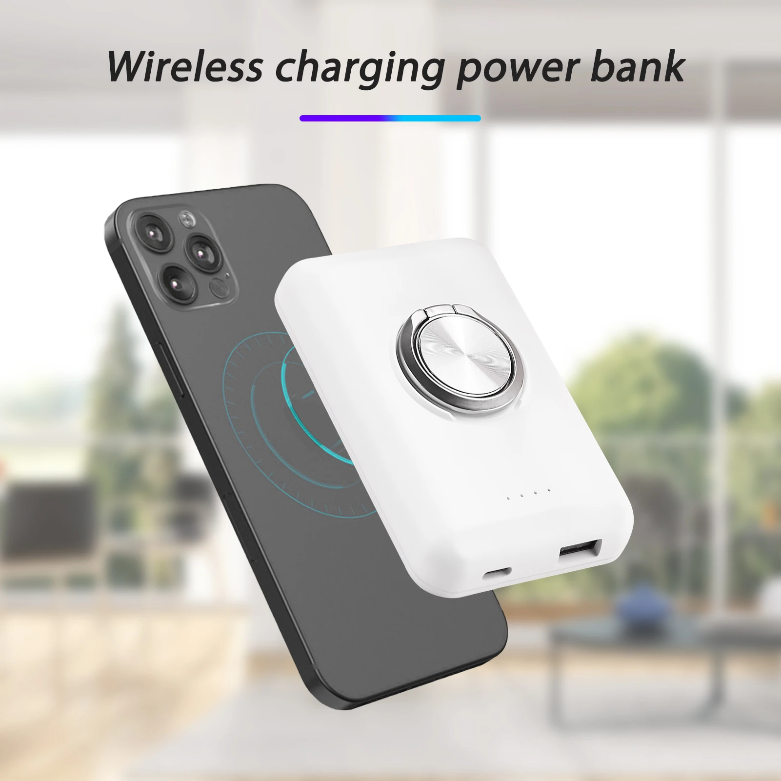 15W Magnetic Wireless Charging 5000mAh Power Bank Portable Phone Holder Stand Universal Charger Adapter for iPhone 12 Pro Max
15W Magnetic Wireless Charging 5000mAh Power Bank Portable Phone Holder Stand Universal Charger Adapter for iPhone 12 Pro Max
