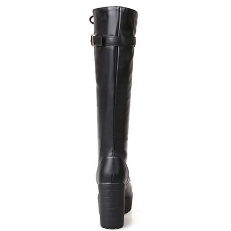 Spring Autumn Chelsea Boots Lacing Knee High Boots Women Fashion White Square Heel Woman Leather Shoes Winter PU Large Size 43
Spring Autumn Chelsea Boots Lacing Knee High Boots Women Fashion White Square Heel Woman Leather Shoes Winter PU Large Size 43