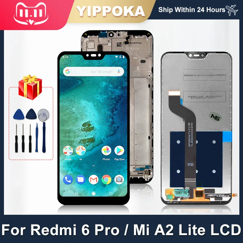 5.84" Original For Xiaomi Redmi 6 Pro LCD Touch Screen Digitizer Replacement Parts For Xiaomi Mi A2 Lite LCD Display M1805D1SG
5.84" Original For Xiaomi Redmi 6 Pro LCD Touch Screen Digitizer Replacement Parts For Xiaomi Mi A2 Lite LCD Display M1805D1SG