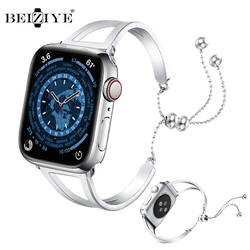 Браслет из нержавеющей стали для Apple Watch Band 42 мм 38 мм, сменный ремешок для iWatch 40 м/44 мм 41/45 мм Series 7 6 SE
Браслет из нержавеющей стали для Apple Watch Band 42 мм 38 мм, сменный ремешок для iWatch 40 м/44 мм 41/45 мм Series 7 6 SE