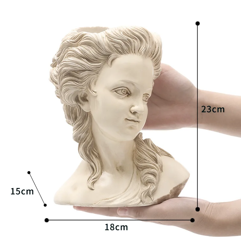 Greek Goddess Bonsai Crafts Succulent Plant Resin Flower Pots Nordic Resin Vase Wedding Party Home Desk Decoration Accessories
Greek Goddess Bonsai Crafts Succulent Plant Resin Flower Pots Nordic Resin Vase Wedding Party Home Desk Decoration Accessories