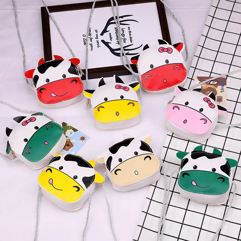PU Leather Children's Mini Shoulder Crossbody Bags Boys Girls Small Coin Purse Handbags Cartoon Cow Accessories Wallet Handbags
PU Leather Children's Mini Shoulder Crossbody Bags Boys Girls Small Coin Purse Handbags Cartoon Cow Accessories Wallet Handbags