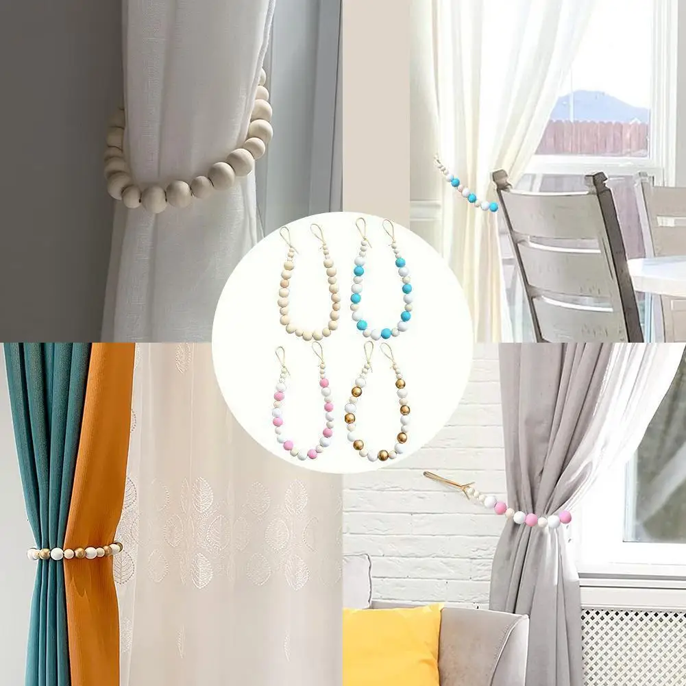 Decorative Curtain Accessories Rope Tie Bandage Curtain Beads Tie Curtain Back Wooden Rope Clip Rope Bathroom Holder Curtai H5k1
Decorative Curtain Accessories Rope Tie Bandage Curtain Beads Tie Curtain Back Wooden Rope Clip Rope Bathroom Holder Curtai H5k1