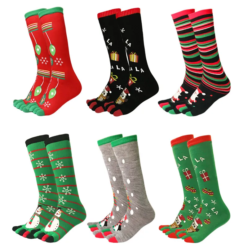 Jovivi New Christmas Socks with Toes Cotton Xmas Five Toes Crew Socks Winter Warm Novelty Holiday Cute Women Girls Mid-Socks
Jovivi New Christmas Socks with Toes Cotton Xmas Five Toes Crew Socks Winter Warm Novelty Holiday Cute Women Girls Mid-Socks