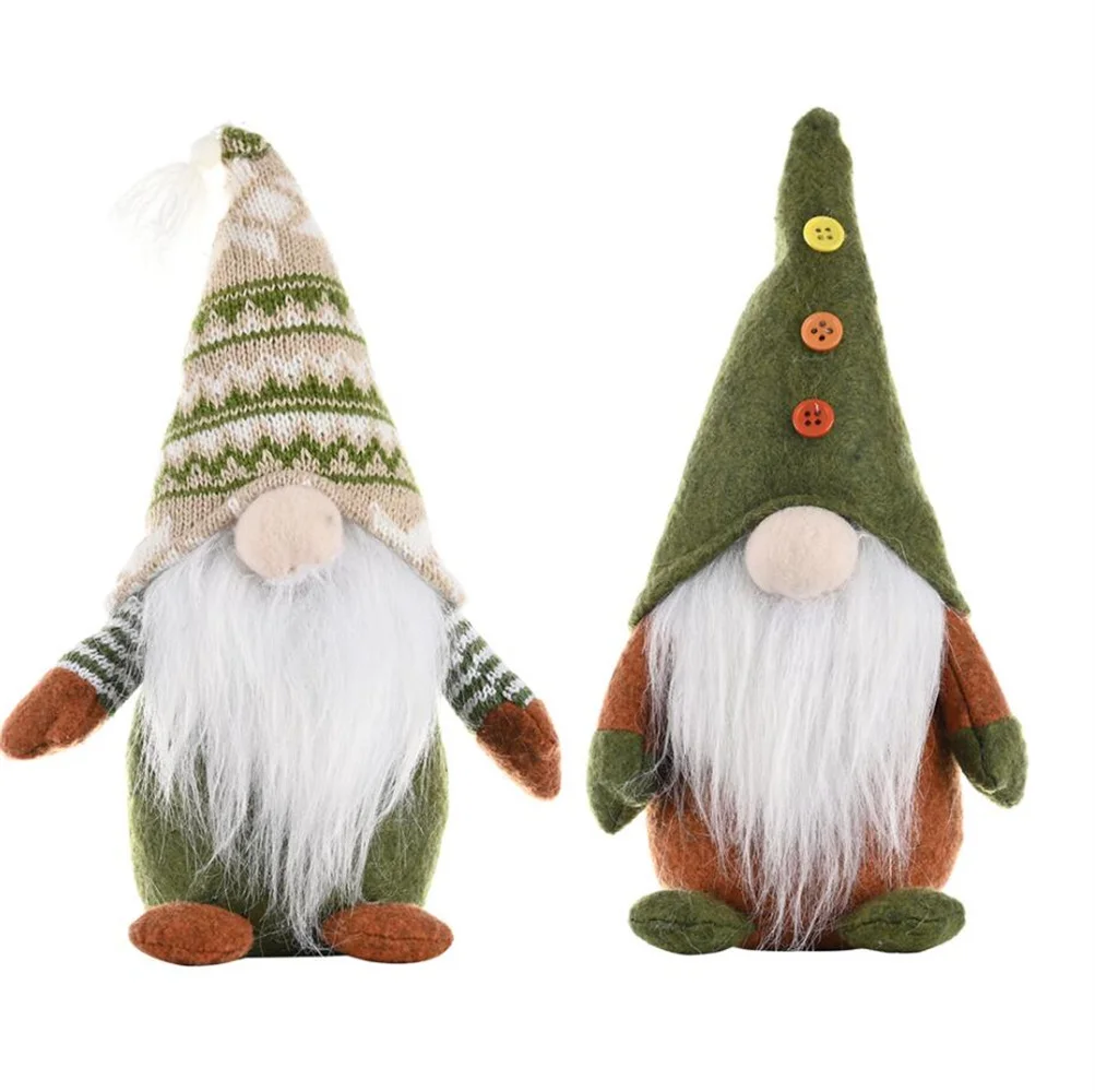 DIY Christmas Decorations Knitted Non-woven Fabric Standing Faceless Doll Creative Green Santa Ornaments Near Year Kids Gift
DIY Christmas Decorations Knitted Non-woven Fabric Standing Faceless Doll Creative Green Santa Ornaments Near Year Kids Gift