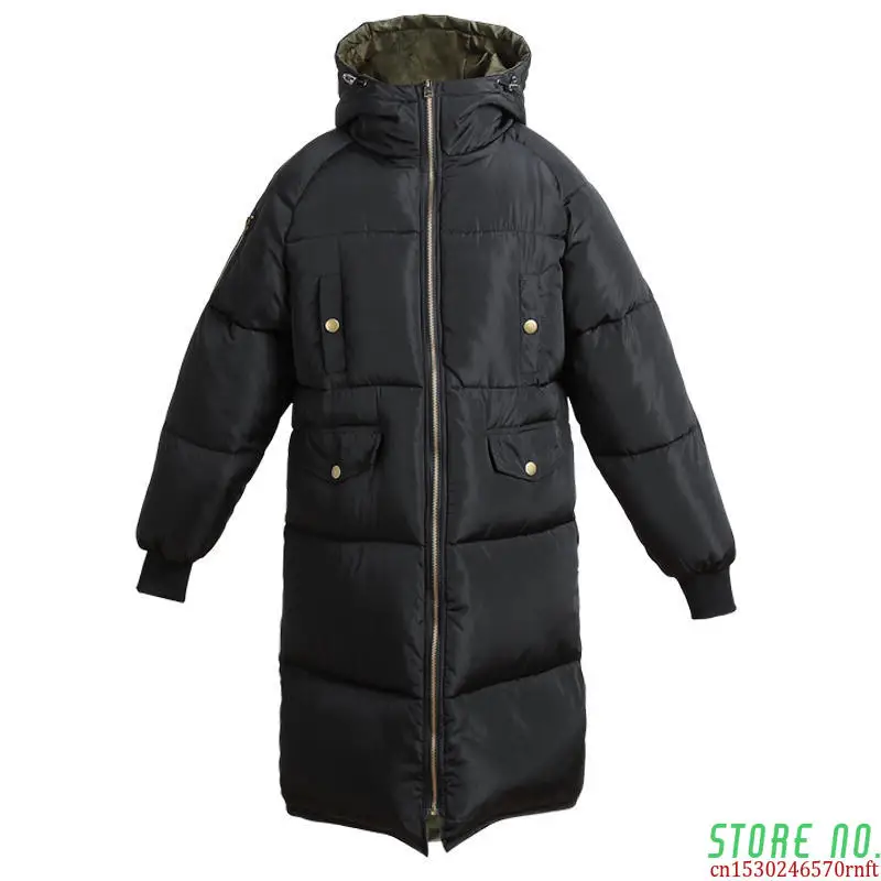 Autumn Winter Jacket Women Parka Warm Thick Long Down Cotton Coat Female Loose Oversize Hooded Women Winter Coat Outerwear Q1933
Autumn Winter Jacket Women Parka Warm Thick Long Down Cotton Coat Female Loose Oversize Hooded Women Winter Coat Outerwear Q1933