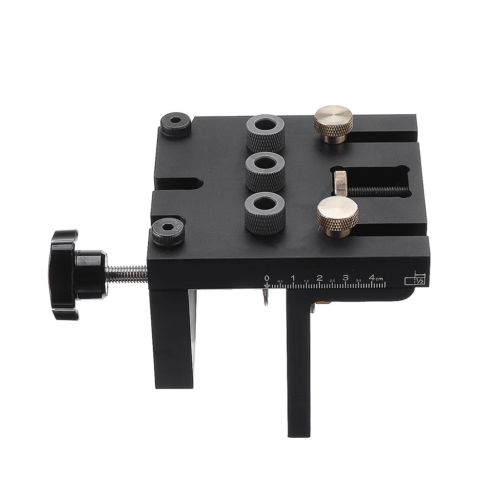 3In1 Aluminum Alloy Dowelling Positioner Kit Woodworking Jig Drill Guide Locator