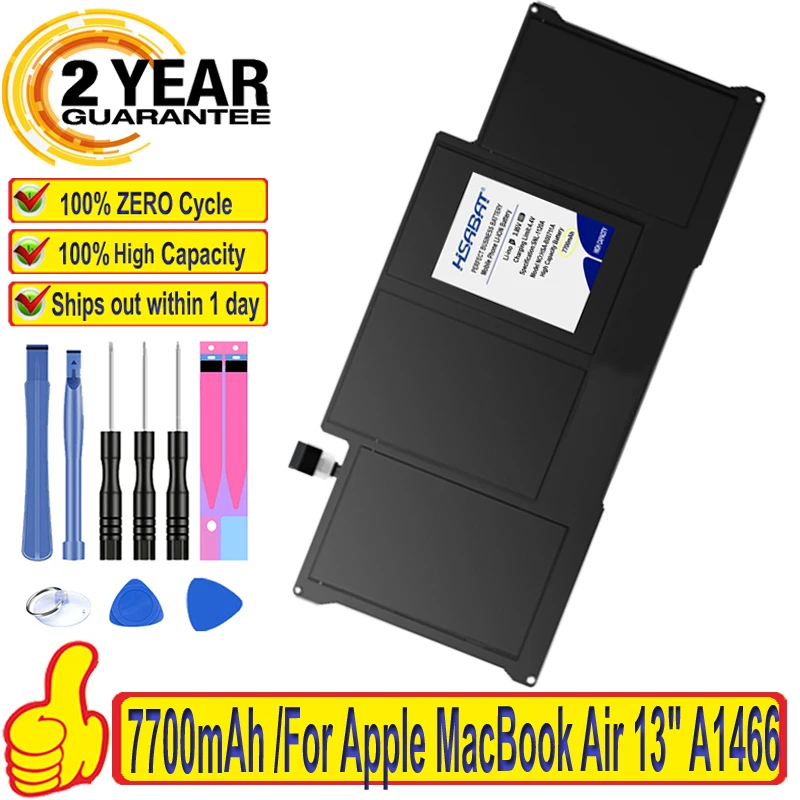 Топ бренд 100% Новинка 7700 мАч A1405 аккумулятор для Apple Macbook Air 13 дюймов A1377 A1369 конец 2010