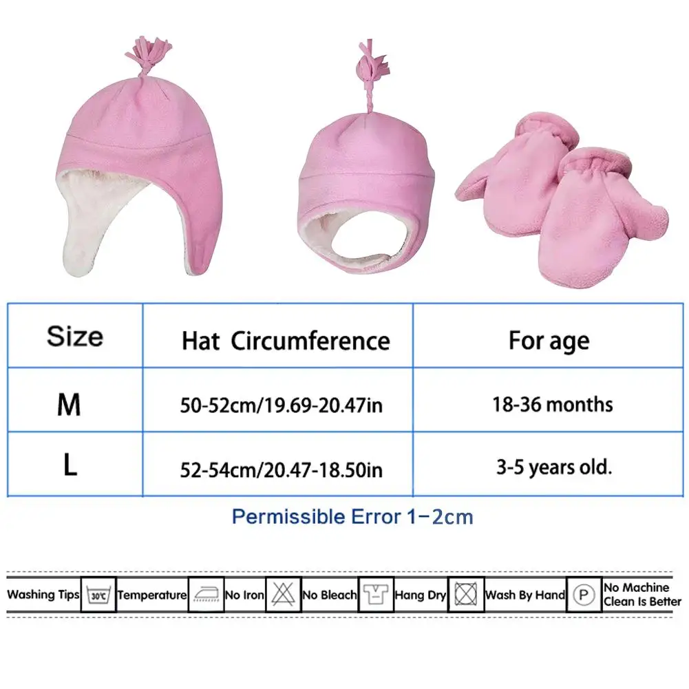 Осенне-зимняя новая детская флисовая шапка перчатки теплая из арктического