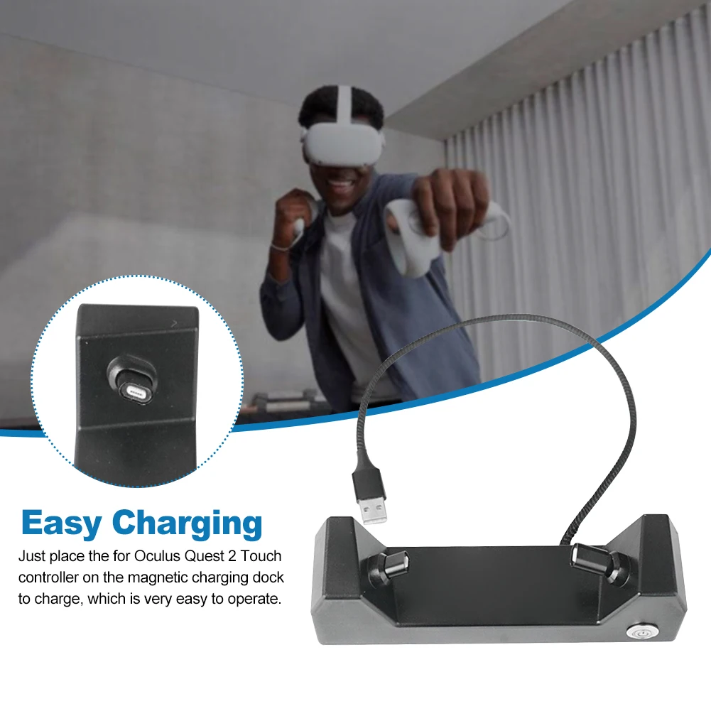 Magnetic Charging Dock Overload Protection Safe Controller Display Stand Home Quick Charge VR Accessories For Oculus Quest 1/2
Magnetic Charging Dock Overload Protection Safe Controller Display Stand Home Quick Charge VR Accessories For Oculus Quest 1/2